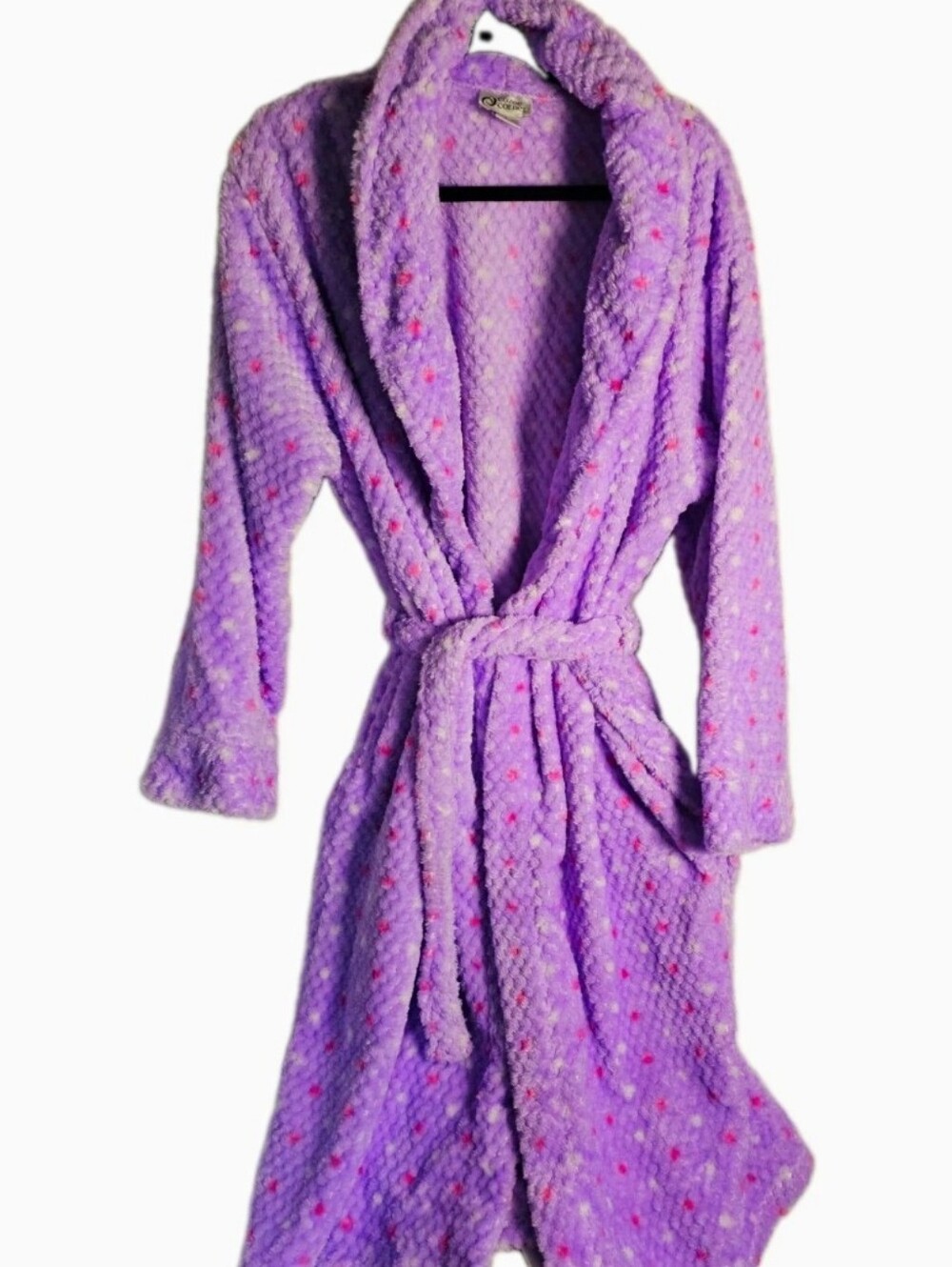 Cozy Plush Lavender Robe with Tie Belt Cozee Corner 1X